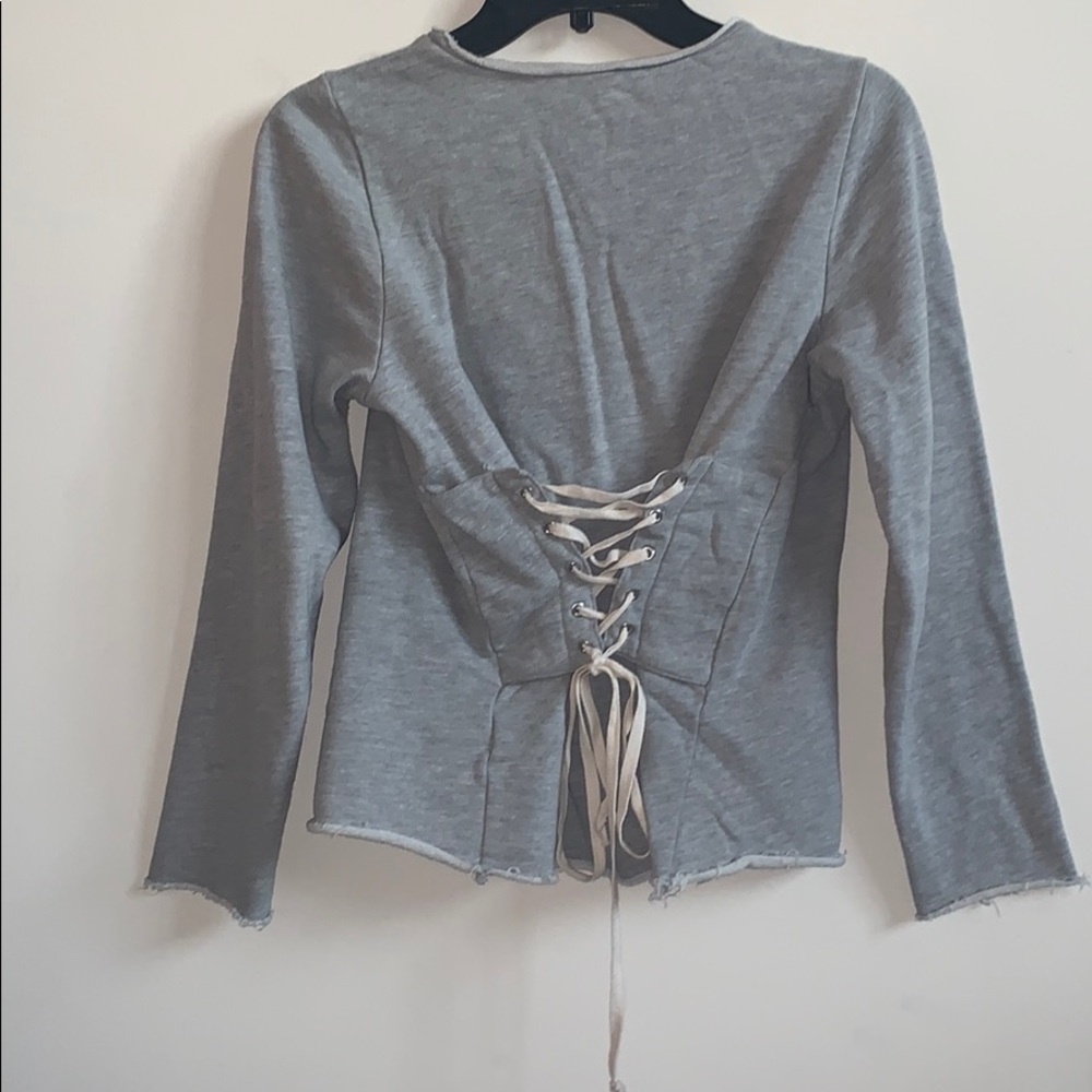 Guest Editor Anthropologie Corset Back Sweatshirt